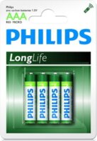 Philips R03L4B AAA cink-szén LONGLIFE elem (4db/csomag)