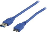 Valueline / Nedis USB 3.0 - USB micro-B adatkábel 0.5m - Fekete