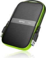 Silicon Power 4TB Armor A60 USB3.0 külső merevlemez - Fekete/Zöld