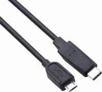VCOM CU-407 USB Type-C 3.1 M - micro USB 2.0 M Adatkábel 1m Fekete