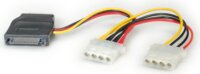 Kolink SATA tápkábel átalakító (SATA power apa - 3x Molex anya)