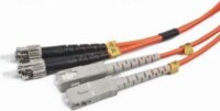 Gembird CFO-LCST-OM2-10 optikai patch kábel LC-ST Duplex 10m - Narancssárga