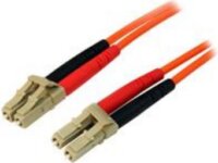 Startech 50FIBLCLC1 optikai patch kábel LC Duplex MM 1m - Narancssárga
