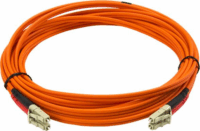 Startech 50FIBLCLC5 optikai patch kábel LC Duplex MM 5m - Narancssárga