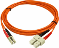 Startech 50FIBLCSC2 optikai patch kábel LC-SC Duplex MM 2m - Narancssárga