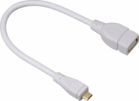 Hama 54518 Micro USB OTG - USB 2.0 adapter kábel 0.15m - Fehér