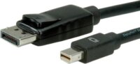 Roline DisplayPort - Mini DisplayPort Kábel Fekete