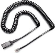 Jabra QD to RJ10, coiled, 0,5 - 2 meters; for Lucent Callmaster V, VI, Cisco 79x