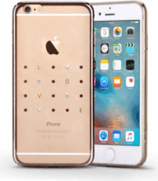 Devia Crystal Love ST976187 Apple iPhone 6 Plus/6S Plus hátlap kristály díszitéssel - Pezsgőarany