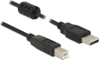 Delock 84897 USB 2.0 A-B összekötő kábel 2m - Fekete