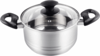 Lamart LTB1810 Leger 2.7L/18cm Lábas üveg fedővel - Inox