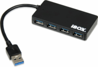 iBox IUH3F56 USB 3.0 HUB (4 port) Fekete