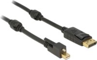 Delock 83721 mini Displayport - Displayport v1.2 4K kábel 1m - Fekete