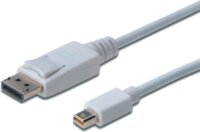 Digitus DisplayPort - Mini DisplayPort (apa - apa) kábel 1m - Fehér