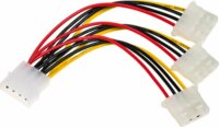 Akyga AK-CA-40 Molex -> 3x Molex elosztó kábel 15cm