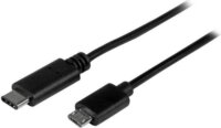 Startech USB2CUB1M USB 2.0 C - Micro-USB adat/töltőkábel 1m - Fekete