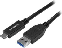 Startech USB31AC1M USB 3.1 USB C - 3.1 USB A adatkábel 1m - Fekete