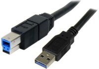 Startech USB3SAB3MBK USB 3.0 A - USB B adatkábel 3m - Fekete