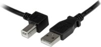 Startech USBAB3ML USB B - USB 2.0 "L" adatkábel 3m - Fekete