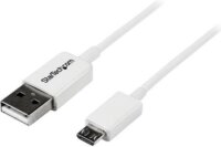 Startech USBPAUB2MW Micro USB 2.0 A - Micro B adat/töltőkábel 2m - Fehér