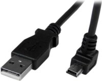 Startech USBAMB2MD Mini B - Mini USB "L" adatkábel 2m - Fekete