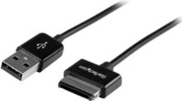 Startech USB2ASDC3M Asus Dock - USB A töltőkábel 3m - Fekete