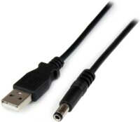 Startech USB2TYPEN1M USB - 5V DC töltőkábel 1m - Fekete