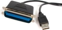 Startech ICUSB1284 USB - Párhuzamos port átalakító kábel 1.8m - Fekete