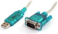 Startech ICUSB232SM3 USB A - RS232 DB9 Serial összekötő kábel 0.9m - Kék/fehér