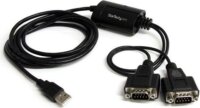 Startech ICUSB2322F 2 Port FTDI USB - Serial RS232 összekötő kábel 1.8m - Fekete