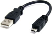 Startech UUSBHAUB6IN Micro USB A - Micro USB B adat/töltőkábel 0.15m - Fekete