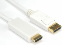 VCOM CG605L-1.8 DisplayPort v1.2 - HDMI v1.4 kábel 1.8m Fehér