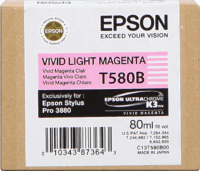 Epson T580B Eredeti Tintapatron Magenta (Világos)
