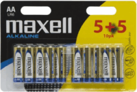 Maxell Alkáli ceruzaelem AA (5+5db/csomag)