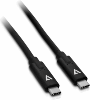 V7 V7UCC-2M-BLK-1E USB-C - USB-C (apa - apa) Kábel 2m - Fekete
