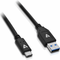V7 V7U2C-1M-BLK-1E USB 2 A - USB-C (apa - apa) Kábel 1m - Fekete