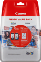 Canon PG-545XL + CL-546XL Photo Value Pack Eredeti Tintapatron Fekete + Tri-color + Fotópapír