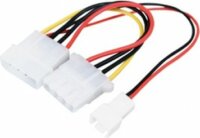 Akyga Molex - Molex + 3pin adapter kábel 15cm