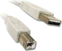 Roline S3105-100 USB 2.0 A-B összekötő kábel 4.5m - Bézs