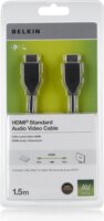 Belkin F3Y017BT1.5MBLK HDMI Digitális Videó kábel 1,5m - Fekete