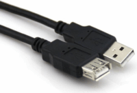 VCOM CU-202-B-3 Premium USB 2.0 hosszabbító kábel 3m - Fekete