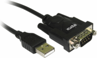 Approx USB -> Soros port Adapter (USB 2.0 - RS232) 0.75m - Fekete