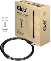 Club3D CAC-1523 USB 3.1 C - USB 3.1 A (apa - apa) kábel 1m - Fekete