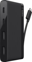 Belkin F4U090BTBLK USB-C Utazó HUB - Fekete