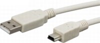 PRC 20133 USB 2.0 A - mini USB 2.0 B (apa - apa) kábel 1.8m - Fehér