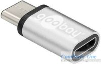 Goobay 56636 USB 2.0 micro-B M Adapter - Ezüst