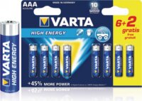 Varta AAA 1.5 V High Energy Alkáli mini ceruza Elem (8db/csomag)