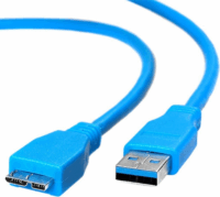 Maclean MC-737 USB 3.0 - Micro B USB 3.0 (apa - apa) kábel 3m - Kék