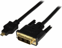 Startech HDDDVIMM2M micro HDMI - DVI-D (Apa-Apa) Adapterkábel 2m Fekete