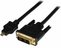 Startech HDDDVIMM1M micro HDMI - DVI-D (Apa-Apa) Adapterkábel 1m Fekete